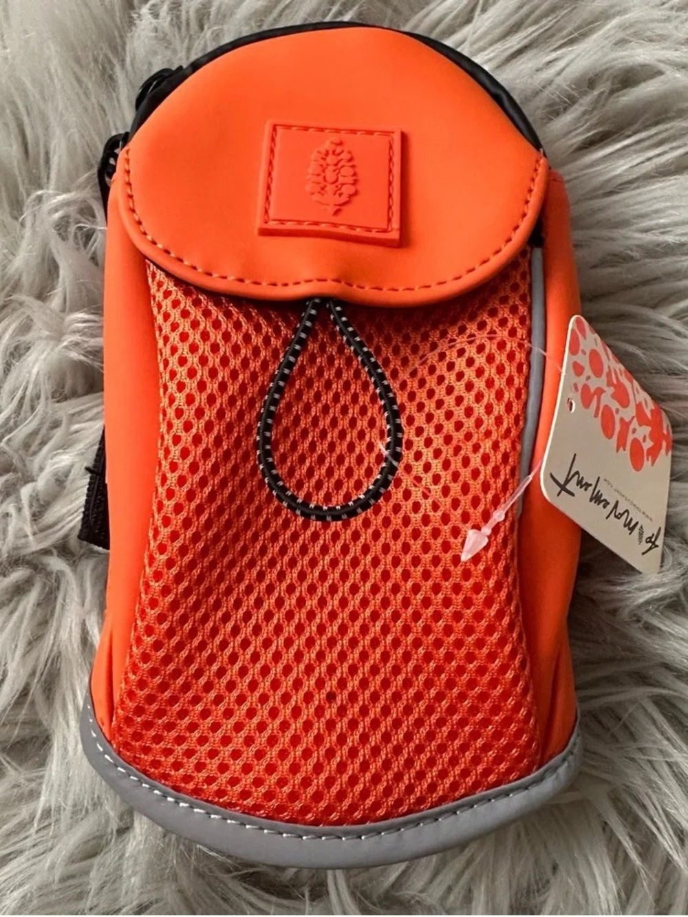 FREE PEOPLE Back On Track Armband Pouch. Color is Citrus NWT RARE COLOR